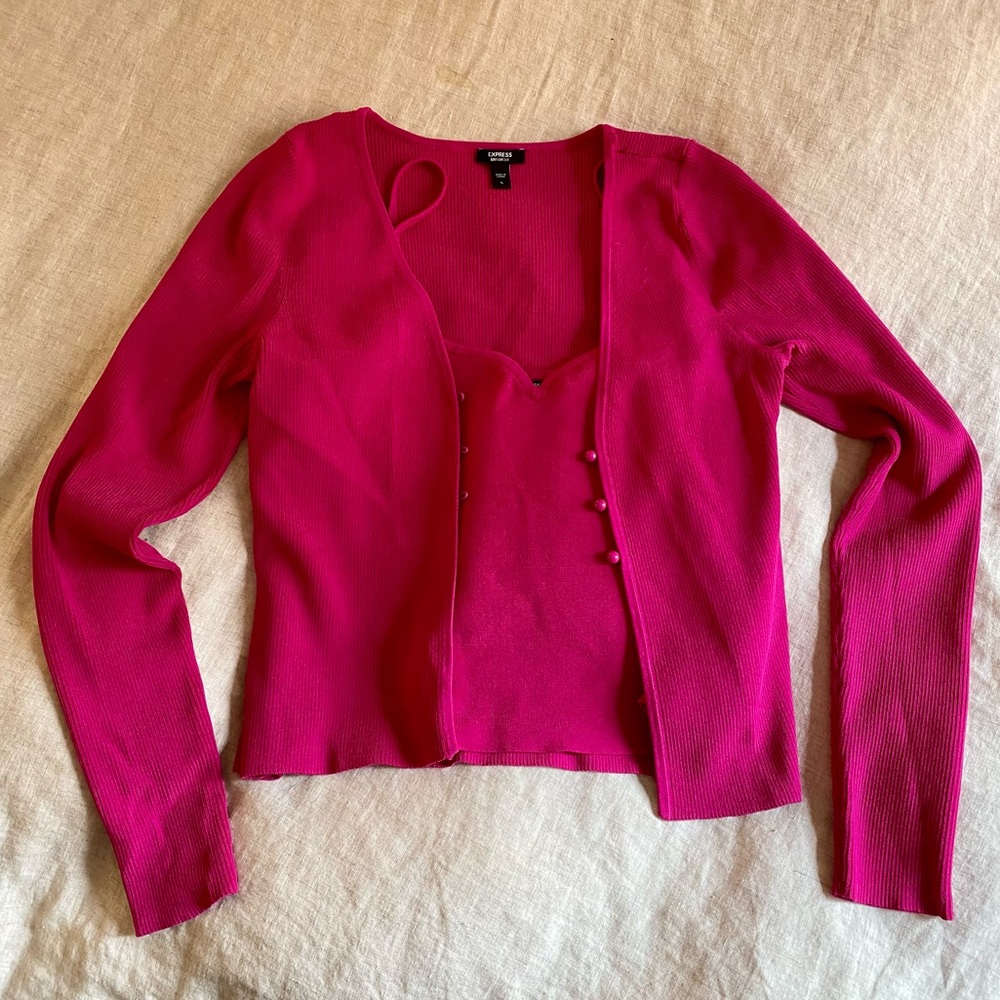 Cami + Cardigan Matching Set